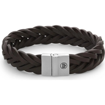 REBEL & ROSE náramok Braided Brown Matt RR-M0037-S