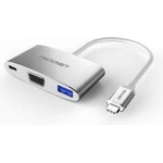 TeckNet TPD001 USB-C to VGA Multiport Adapter - адаптер за свързване от USB-C към VGA, USB-C и USB-A 3.0
