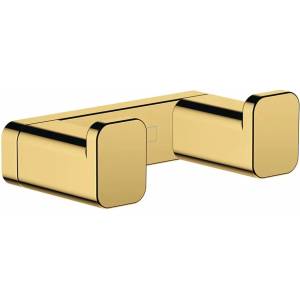 Hansgrohe AddStoris двойна закачалка за палта, гланцово златиста (41755990)