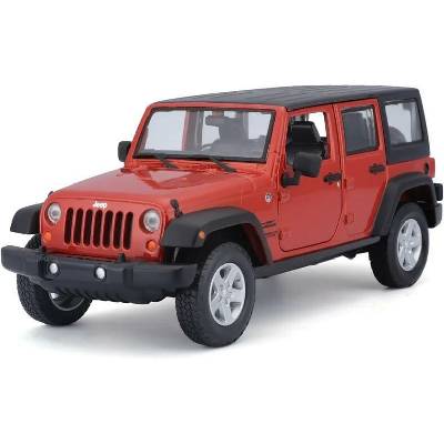 Maisto 2015 Jeep Wrangler Unlimited metal oranžová 1:24