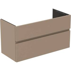 Ideal Standard Finesse - Шкафче за умивалник, 100x44x55 см, 2 чекмеджета, Matt Greige E3388UP (E3388UP)