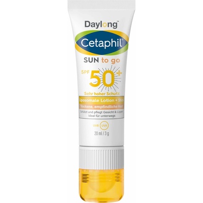 Daylong Cetaphil SUN To Go Liposomale Lotion + Stick opaľovací krém v tyčinke pre citlivú pleť SPF 50+ 20 ml