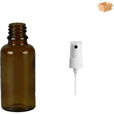 Luna Skleněná lékovka s bílým kosmetickým rozprašovačem 30 ml 168 ks