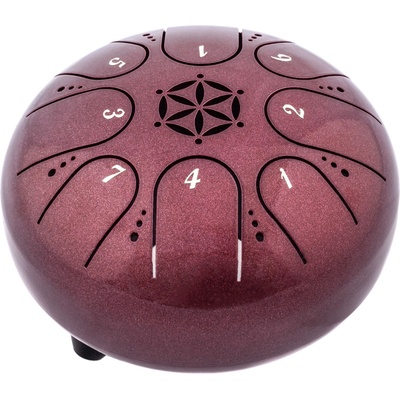 Shamann 5" 8 Notes C5 Major Dark Red Tongue Drum (MN8-5DR)
