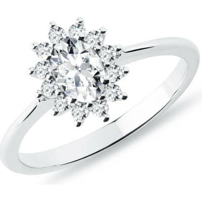 Klenota Luxusní prsten Kate s diamanty v bílém zlatě k0206192