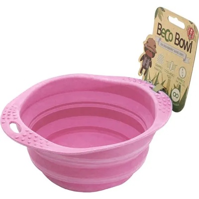 Beco Pets Сгъваема купа BecoBowl EKO Travel розова, L