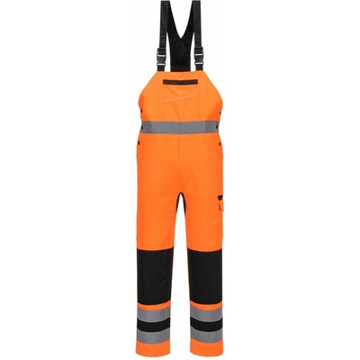 Portwest CD852 WX2 Eco Hi-Vis nohavice na traky Orange/Black