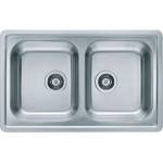 Alveus Elegant - Мивка 81х51 см, неръждаема стомана 1009383 (1009383) Мивка за вграждане