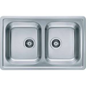 Alveus Elegant - Мивка 81х51 см, неръждаема стомана 1009383 (1009383) Мивка за вграждане
