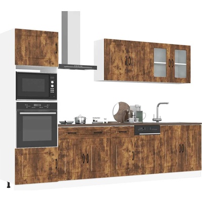vidaXL Комплект кухненски шкафове от 7 части Kalmar, инженерно дърво (3314736)