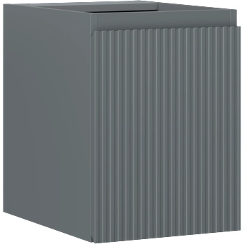 Mexen Rivel шкафче за баня под мивка 35 см, 1 врата, релефно, мат графит (91A21-03547-1-BF66)