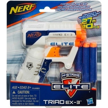 Nerf Elite kapesní pistole s 3 hlavněmi