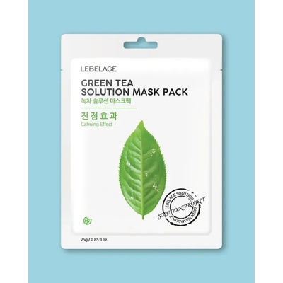 Lebelage Hydratační plátýnková maska s zeleným čajem Green Tea Solution Mask - 23 ml 1 ks – Zbozi.Blesk.cz