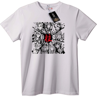 NOONEBRAND Тениска Demon Slayer Стълб - M, White