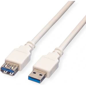 Roline Cable USB3.0 A-A M/F, 0.8m, beige, Stantard S3011 (S3011)