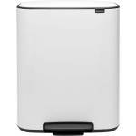 Brabantia Кошче за отпадъци с педал BO 60л, бяло, Brabantia (BRAB211300)