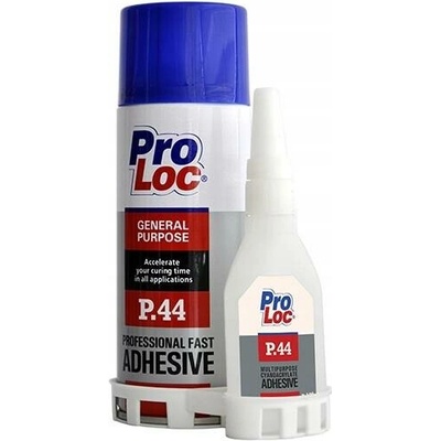 ProLoc P44 Kyanoakrylátové lepidlo s aktivátorem Sekundový Rychlý 50 g + 200 ml