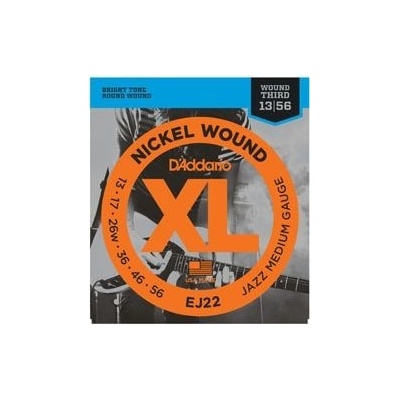 D'ADDARIO EJ22 Nickel Wound Jazz Medium - .013 - .056