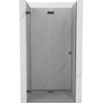 Mexen Lunar-F сгъваеми душ врати ляви 95 см, прозрачни, gun metal - 836-095-000-95-00-L (836-095-000-95-00-L)