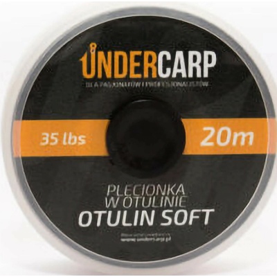 UnderCarp Potahovaná Šnúra Otulin Soft 35lb/20m Hnedá