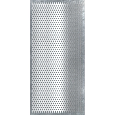 Dierovaný plech Zn t = 1.5 mm, diera 30 x 5 mm, rozteč 5 mm