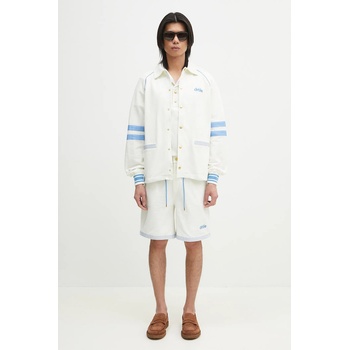 Drôle de Monsieur Памучен суичър Drôle de Monsieur Le Veste AprËs-sport в бяло с изчистен дизайн G-JT227-CO162-OW (G.JT227.CO162.OW)