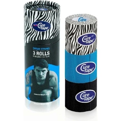 MyCureTape sada 3 ks tejpů zebra 5 cm x 2,5 m