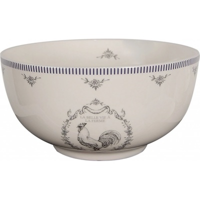 Clayre & Eef Porcelánová miska s kohoutem Devine French Roster 500 ml