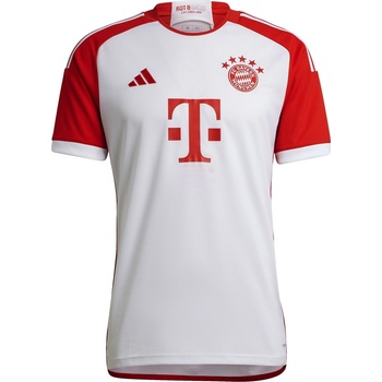adidas FC Bayern Authentic Kit 2023 2024 Adults - White/Red