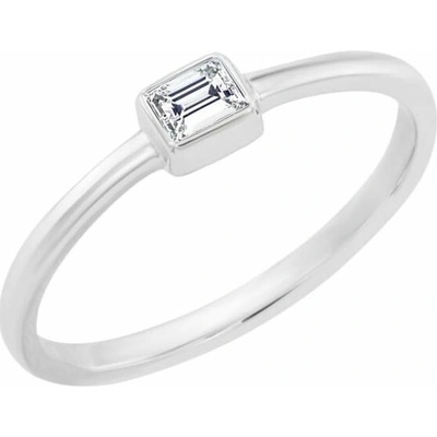 Eppi Zlatý zásnubný prsteň s emerald diamantom Unna R35505