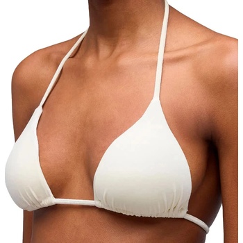 SUNDEK Jennifer velvet adjustable triangle bikini top - White (Champagne)