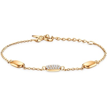 SAVICKI Гривна Eterniàle, позлатено сребро , цирконии