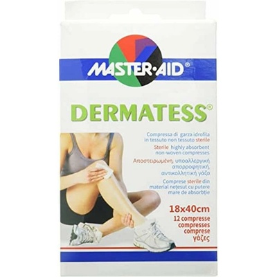 MASTER AID Dermatess (18x40cm) sterilní kompresy 12x