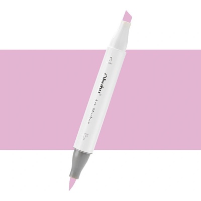 Lihová fixa OHUHU oboustranná Brush & Chisel, Mallow (V150)
