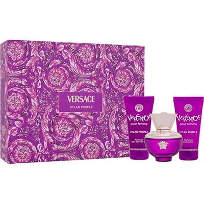 Versace Dylan Purple подаръчен комплект с парфюмна вода 50мл и душ гел 50мл за жени 1 бр
