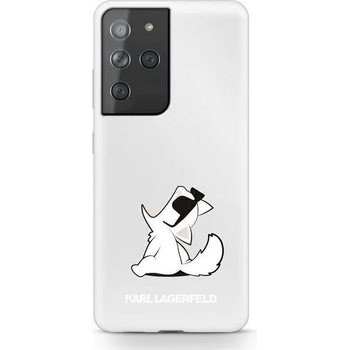 KARL LAGERFELD Защитен калъф Karl Lagerfeld Choupette Fun за Samsung Galaxy S21 Ultra 5G, Clear (KF000521)