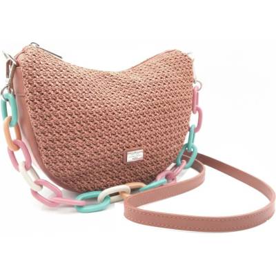 Caramelo dámská kožená kabelka Banana Bag 82330 Nude