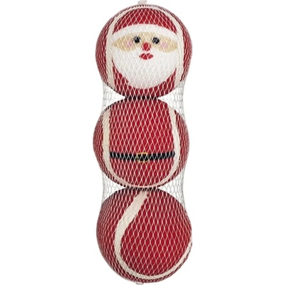 Nobby Vianočné tenisové loptičky santa 4,5 cm 3 ks