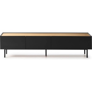 Teulat Черна/естествена маса за телевизор от декор от дъб 180x45 cm Arista - Teulat (12726_TE)