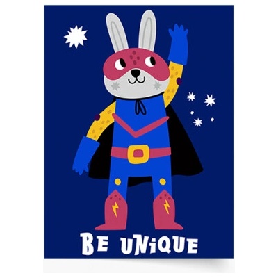 Plagát Heroes - Be unique 70x100 - 77396