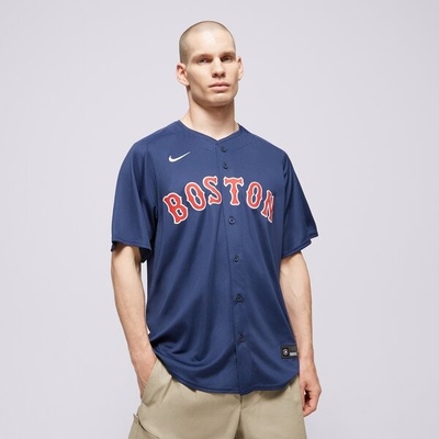 Nike košeľa Replica Boston red Sox Mlb tmavomodrá
