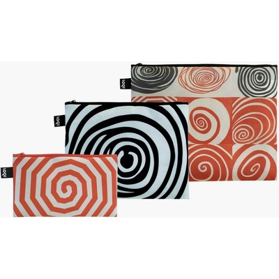 LOQI LOUISE BOURGEOIS Spirals Taštičky na zips 3 ks