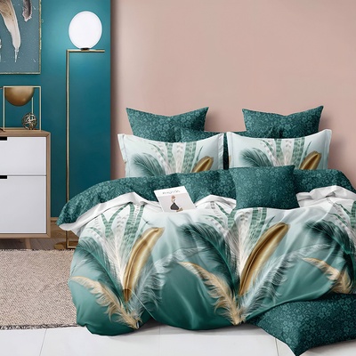 EmonaMall Двулицево спално бельо EmonaMall, 6 части - Модел S18111 (S18111-12000d)