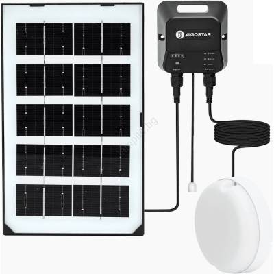 Aigostar - LED Соларна лампа LED/35W/12V 3000 mAh 6500K Ø 16, 8 см (AI2007)