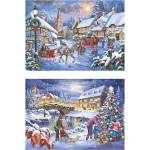 House of Puzzles - Puzzle 2x500 Christmas Is Coming XL - 500 piese