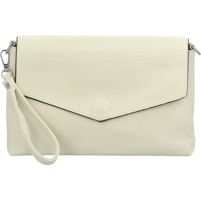 Stylová dámská koženková crossbody kabelka Loren krémová