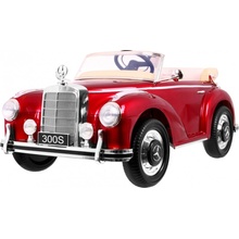 Joko Elektrické autíčko Mercedes 300s lakované penové kolesá FM rádio červená