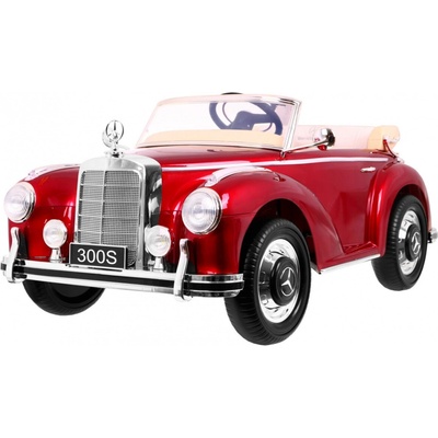 Joko Elektrické autíčko Mercedes 300s lakované penové kolesá FM rádio červená