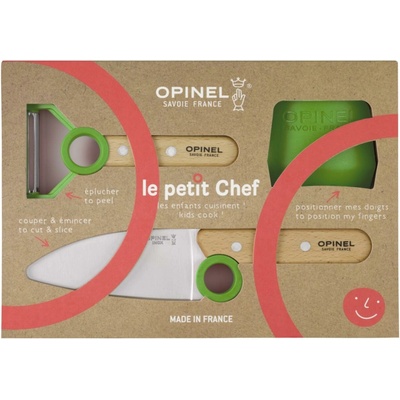 Opinel Dětská kuchařská sada Le Petit Chef, zelená 003113
