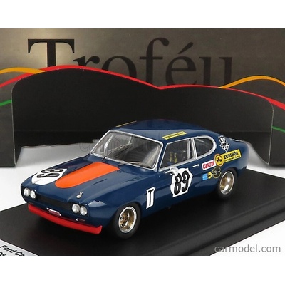 Trofeu Ford england Capri 2600 Rs N 89 Nurburgring 1972 W.odenthal K.fritzinger Modrá Oranžová 1:43